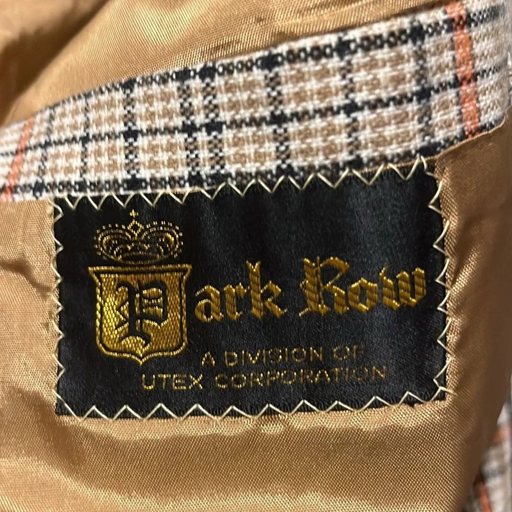 Vintage Park Row Plaid Blazer